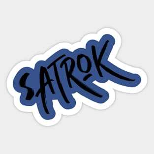 Satrok Brand (Black) Sticker